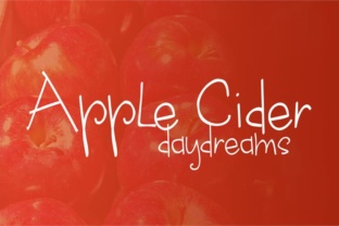 Apple Cider Daydreams: A Hand-Drawn Typeface for Editorial Design