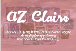 AZ Claire: A Smooth Script Font for Modern Branding