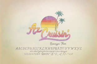 AZ Cruisin: A Vintage Display Font for Summer Branding