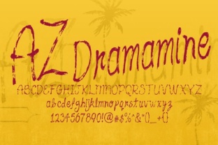 AZ Dramamine: A Vintage Font for Authentic Branding