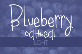 Blueberry Oatmeal Light: A Handwritten Typeface for Editorial Calm