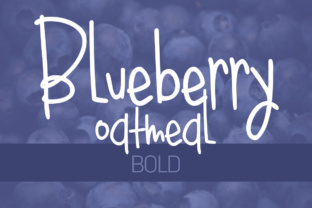 Bluebery Oatmeal Bold Typeface Review