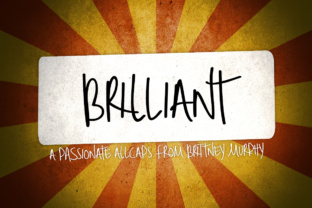 Brilliant Font: Bold All-Caps for Crafters