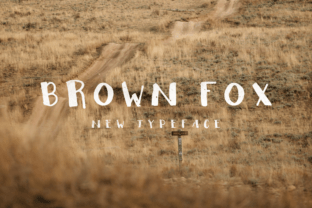 Brown Fox Typeface for Crafters