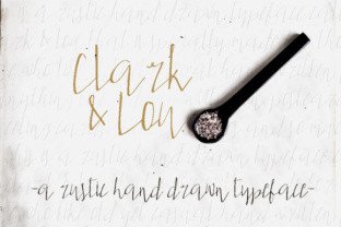 Clark Lou Typeface: A Rustic Script for Branding