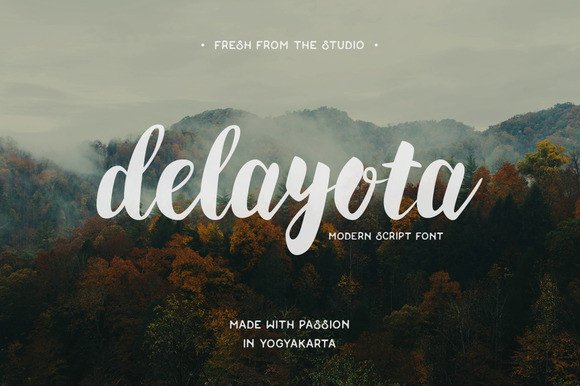 Delayota: A Friendly Handwriting Font for Small Business Branding