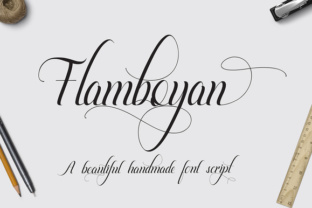 Flamboyan: A Modern Script Typeface for Editorial Design