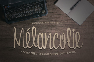 Melancolie: A Condensed Script Typeface for Authentic Branding