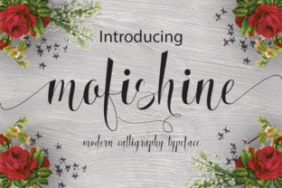 Mofishine: A Modern Script Typeface for Campaigns