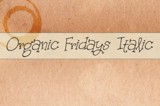 Organic Fridays Italic: A Typeface for Editorial Warmth