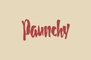 Paunchy: A Playful Font for Brand Identity