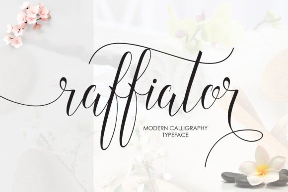 Raffiator: A Modern Script Font for Editorial Design