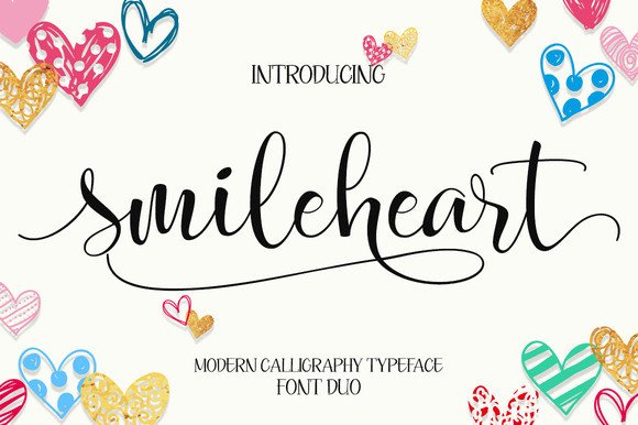 Smileheart: A Modern Handwritten Font for Web Design