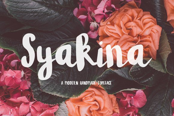 Syakina: A Modern Handwritten Font for Web Design